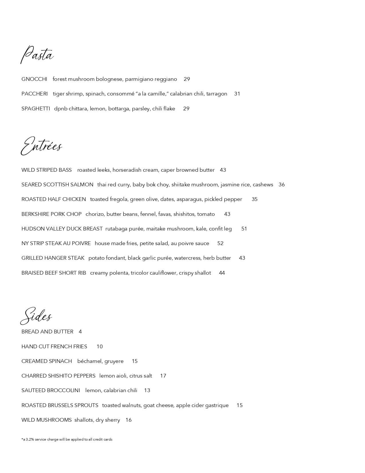 HUDSON HOUSE MENU PAGE 2